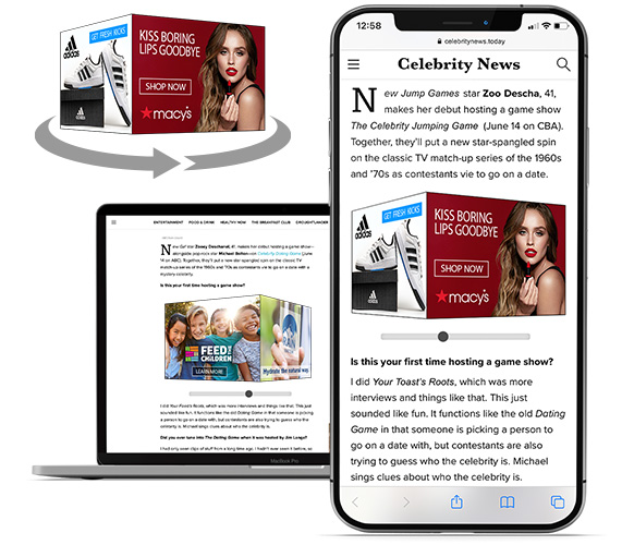 infolinks incube 3d ad unit